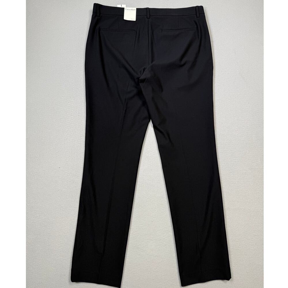 Calvin Klein Men's Slim-Fit Stretch Suit Pants Black Beauty 36x32 $129